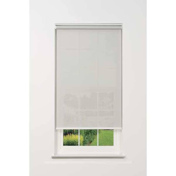 Linen Avenue Cordless 5% Solar Screen Standard Roller Shade, 67 1/2 W x 48 H, Grey R2SS5GY6750B48